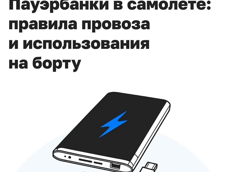 Летите с пауэрбанком? 